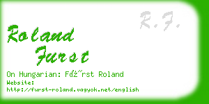 roland furst business card